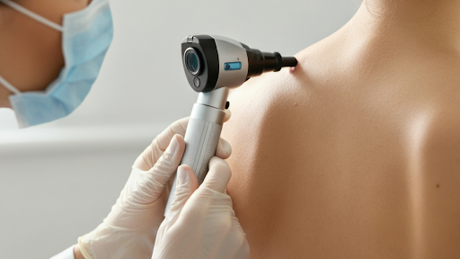 Safe mole removal procedure for skin health